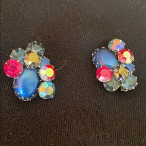 Vintage jeweled earrings